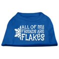thumbnail image 1 of All My Friends Are Flakes Screen Print Shirt Blue Xs (8), 1 of 3