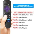 thumbnail image 2 of Lot de 2 Télécommandes de Remplacement pour Téléviseurs Roku, Télécommandes IR pour Téléviseur Seulement, 2 of 5