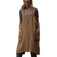 thumbnail image 1 of MesaSe Japan Style Cotton Linen Aprons Pinafore Cross Bandage X Shape Back, 1 of 6