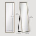 thumbnail image 3 of HOMCOM Full Length Mirror Standing Leaning Wall 64" x 21" Silver, 3 of 10