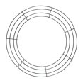 thumbnail image 1 of Wire Wreath Frame Wreath Rings Wreath Making Supplies Iron Flower Wreath Frame Black 40cm, 1 of 9