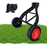 Roues de soutien pour les tailleurs, les pinceaux et les pinces à cordon; roues de soutien réglables; accessoires pour les coupe-herbes, les tondeuses à gazon et les taille-chaînes