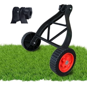 Roues de soutien pour les tailleurs, les pinceaux et les pinces à cordon; roues de soutien réglables; accessoires pour les coupe-herbes, les tondeuses à gazon et les taille-chaînes
