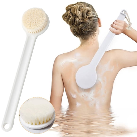 UsTZtai Long Handle Body Brush for Dry Brushing, Soft Nylon Bristles for Exfoliation Massage, Shower Bath Back Scrubber