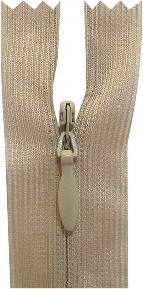 COSTUMAKERS Invisible Closed-End fermeture éclair 55 cm (21.7 in), Light beige, #2.5 spirale en nylon
