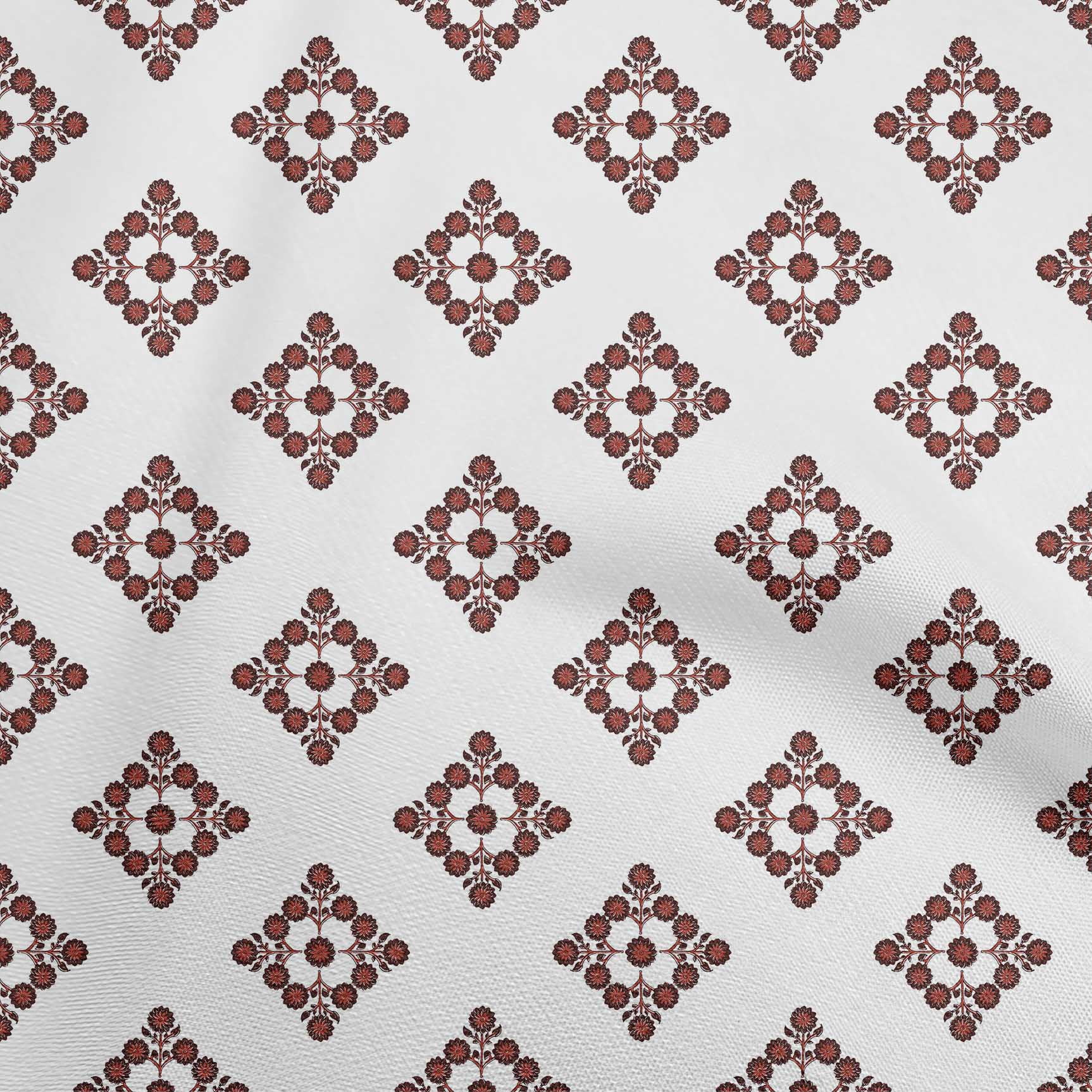 oneOone Rayonne Brun Tissu Bloc Robe Tissu Tissu Impression Tissu par la Cour 56 Pouces de Large