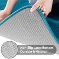 thumbnail image 4 of ORUYROP Memory Foam Bath Mat Large Size 31.5 by 19.8 Inches, Soft and Comfortable, Super Water Absorption, Non-Slip, Thick, Machine Wash, Easier to Dry for Bathroom Floor Rug, Peacock Blue, 4 of 7