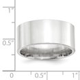 thumbnail image 3 of 14K White Gold 10mm Standard Flat Comfort Fit Band Size 8, 3 of 3