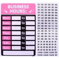 thumbnail image 3 of HLONK 4 Pcs Enseigne d'Horaire d'Affaires Heures d'Ouverture Enseigne pour Magasin Boutique Bibliothèque, 3 of 8