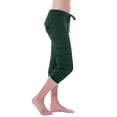 thumbnail image 2 of Moxiu Capri de Randonnée pour Femmes 2025 Leggings Capri avec Poches Taille Haute Extensible à Cordon Capris Décontractés Joggers Capri pour Femmes Vert Armée,TTTTG, 2 of 8