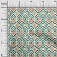 thumbnail image 2 of oneOone Georgette Viscose Dark Green Fabric Ikat Sewing Craft Projects Fabric Prints By Yard 42 Inch Wide, 2 of 5