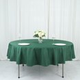 thumbnail image 2 of LNGOOR 108” Wholesale Round Tablecloth Polyester Round Table Linens For Wedding Party Banquet Restaurant -  WHITE, 2 of 11
