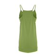 thumbnail image 4 of RBCKVXZ Robe Courte Athlétique Sans Manches pour Femmes avec Short Intégré Été Tennis Entraînement Active Combinaison Sportive Bretelles Spaghetti Robes Vert TTG, 4 of 8