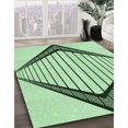 thumbnail image 3 of Ahgly Tapis Rectangulaire Lavable en Machine Intérieur Vert Menthe, 6 Pieds x 9 Pieds, 3 of 7