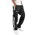 thumbnail image 1 of Faithtur Men Baggy Pants Drawstring Waistband Contrast Color Cargo Pants Multiple Pockets Jogger Pants, 1 of 5