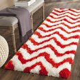 thumbnail image 1 of Safavieh Barcelona Carmella Zigzag Stripes Shag Area Rug, 1 of 5