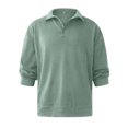 thumbnail image 2 of Innerwin Tee Lapel Neck Men T Shirts Work Solid Color Athletic Polo Shirt Green XL, 2 of 6