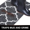 thumbnail image 2 of XICEN Tapis de Porte Intérieur, 20x32, Antidérapant Absorbant Résistant à la Saleté Tapis d'Entrée, Lavable à la Machine Profil Bas Tapis de Sol Intérieur Tapis de Porte pour Vestibule, Treillis Noir, 2 of 6