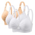 thumbnail image 1 of Timegard 3pc Plus Size Bras for Women Wireless Adjustable Strap Full Support Breathable Everyday Bra, 1 of 4