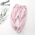 thumbnail image 2 of Toddler Boy Girl Sweatpants Athletic Joggers Pants Solid Color Elastic Waist Track Pants Spring Clothes, 2 of 3