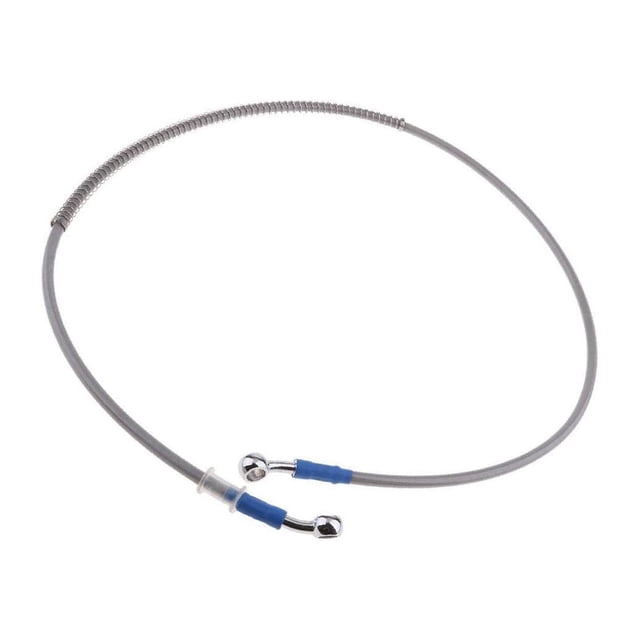 VONKY Motorcycle Brake Oil Hose Line Pipe Fitting Stainless Braided Steel Silver 100cm 1Set