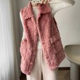 thumbnail image 1 of LOVZFMLL Vestes pour Femmes Mode Décontractée Manteau d'Hiver Intégré Veste Mi-Longue, 1 of 4