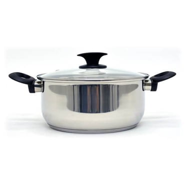 Starbasix Stainless Steel Saucepot with Lid, 5.3 Qt (5 L)