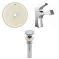 thumbnail image 1 of American Imaginations 16-in. W Round Bathroom Undermount Sink Set In Biscuit - Chrome Hardware - Overflow Drain Incl. AI-27031, 1 of 9