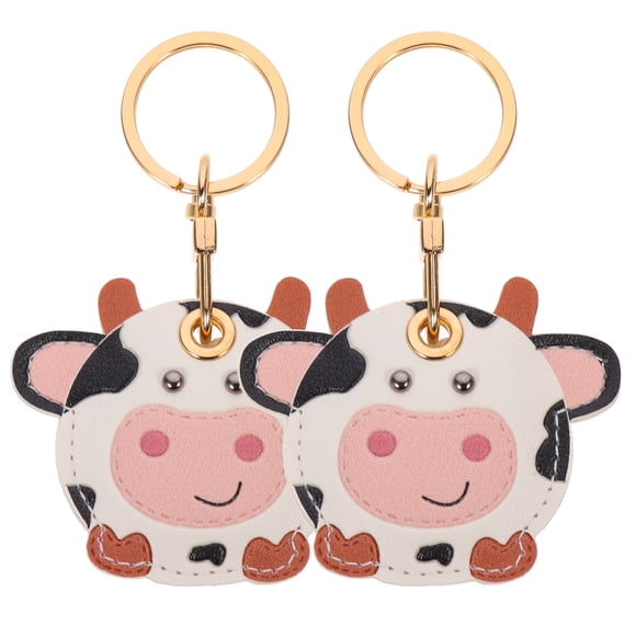 2pcs Multi-functional Cartoon Pattern Key Chain Wear-resistant Cover Compatible With Apple Airtag