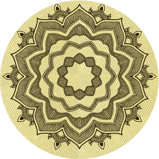 Ahgly Company Tapis d'Intérieur Lavable à la Machine, Carré, Transitionnel, Jaune Moutarde, Tapis de Zone, 3 Pieds Carré