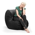 thumbnail image 2 of Gouchee Home ChillyBean Black Waterproof Bean Bag Chair – Durable Polyester Oxford Fabric with PVC Backing, Filled with Polystyrene Beads, Suitable for Adults and Teens, 2 of 6
