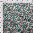 thumbnail image 3 of oneOone Polyester Spandex Brown Fabric Asian Floral Fabric For Sewing Printed Craft Fabric By The Yard 56 Inch Wide, 3 of 5