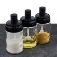 thumbnail image 4 of 280ml Seasoning Jar Leakproof Moisture-proof Glass Spice Bottle Container with Spoon Stick Brush, 4 of 8