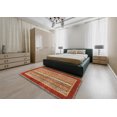 thumbnail image 4 of Ahgly Company Indoor Rectangle Abstract Red Abstract Area Rugs, 6' x 9', 4 of 6