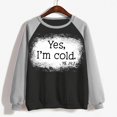 thumbnail image 4 of Chandails à Capuchon de Mode pour Femmes 2023 T-shirt Imprimé Manches Longues Blouse Col Rond Hauts Décontractés Chandail en Molleton 50 % de Rabais Liquidation Costumes Halloween/noël, 4 of 5
