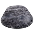 thumbnail image 2 of Hxlamzoo Fluffy Oval Area Rug, Soft Tie Dye Rug, Shaggy Colorful Rug, for Bedroom, Living Room, Teen Dorm, Baby Nursery, 11 Colors & 3 Sizes, 2 of 6