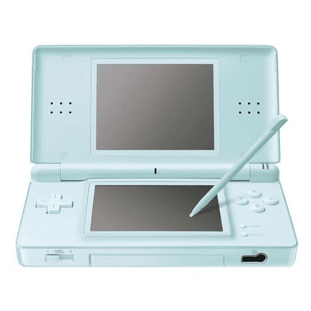 Nintendo Console DS Lite (Bleu Glace) avec Chargeur et Stylet, avec Doubles Écrans, Charnières Serrées et design compact. Appareil de Jeu Portable Nintendo Authentique Idéal pour les Jeux Rétro, Compatible avec les Jeux DS et GBA. État Pré-Aimé avec Port Cosmétique Léger.