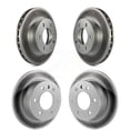 thumbnail image 1 of Genius Front Rear Coated Disc Brake Rotors Kit for Car Mercedes-Benz Sprinter 2500 3500 Dodge Freightliner KG-100847, 1 of 9