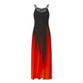 thumbnail image 1 of Ovzne Robes pour Femmes Robe de Plage Robes pour Femmes Été Décontracté Col en V Sans Manches Vacances Plage Poches Longue Robe Grande Taille Robe Imprimée Longues Robes Liquidation, 1 of 3