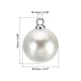 thumbnail image 2 of Unique Bargains Pendentifs Perles Factices 12 mm, Lot de 150 Perles Rondes Imitation Perle, Argent Blanc, 2 of 6