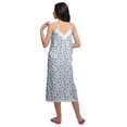 thumbnail image 2 of Moomaya Robe de Nuit Imprimée pour Femmes, Col en V, Bretelles Spaghetti, 2 of 6