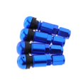 thumbnail image 2 of pitrice 4 Pcs Car Tubeless Wheel Dust Caps Tire Valve Stems Blue + Black, 2 of 8
