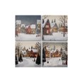 thumbnail image 1 of Canvas Wall Art Village - Set of 4, 1 of 4