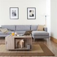 thumbnail image 2 of Bowery Hill Table Basse Carrée Moderne en Bois à 4 Tablettes, Blanc, 2 of 9