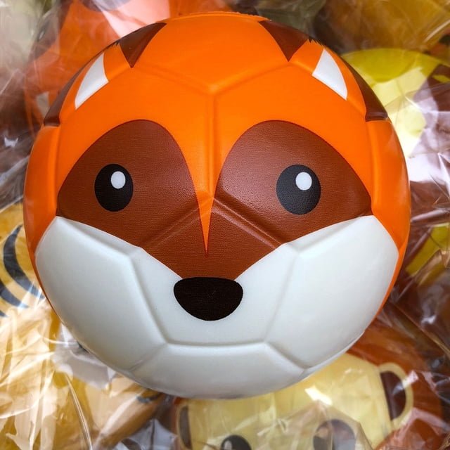 Ruiboury Wide Applications PU Football Suitable For Indoor And Outdoor Activities Fox 15CM