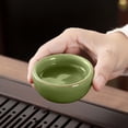 thumbnail image 5 of karymi Ice Crackle Glaze Ceramic Tea Set Gift Box, 1 Teapot and 6 Cups Light Blue Green Multi Color, Traditional Chinese Style for Home Office Gathering Party Favors, 5 of 5