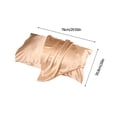 thumbnail image 3 of Dvkptbk Soft Pillowcase Double-Sided Solid Color Pillow Cover Pillow Case Beauty Silk Cover Pillow Core Cover Ice Silk Bedding 20''X30'' A Pillowcase Bedding, 3 of 7