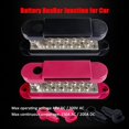 thumbnail image 2 of 12 Terminals Bus Bar, Ampper 5.3" Power / Ground Distribution Block Brass Battery BusBar Junction for Car Vehicle Rv Truck Marine Boat Audio Amplifier and More (Red & Black), 2 of 3