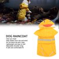 thumbnail image 4 of Dog Raincoat, Polyester Transparent PVC Hood Adjustable Straps Dog Rain Jacket Foldable Portable Cute Stylish Waterproof Dog Poncho for Pet Outdoor Activities, 4 of 8