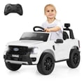 thumbnail image 1 of Costway 12V Licensed Ford Ranger Kids Ride on Car with Remote Control Storage Basket White, 1 of 10